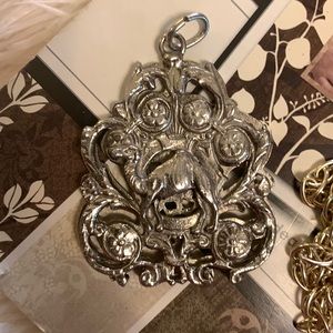 Silver Pendant with Hamsa and Camel